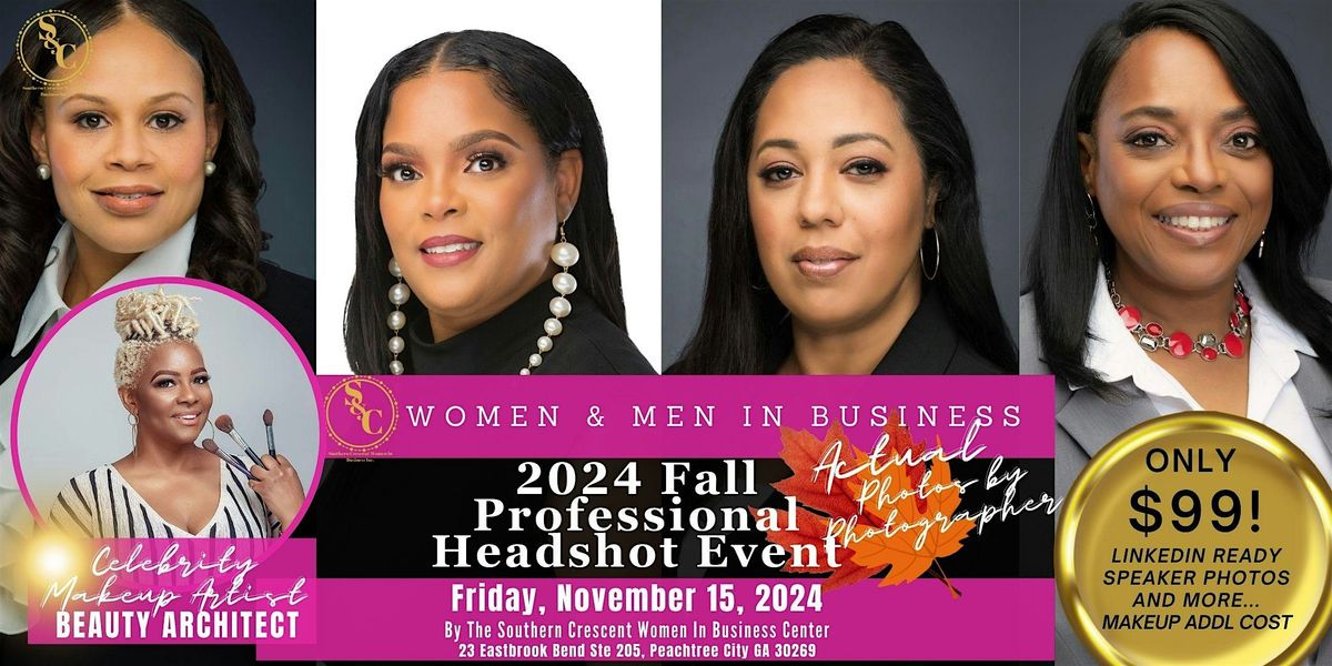 SCWIB Fall 2024 Professional Headshot Event for Women In Business (And Men)