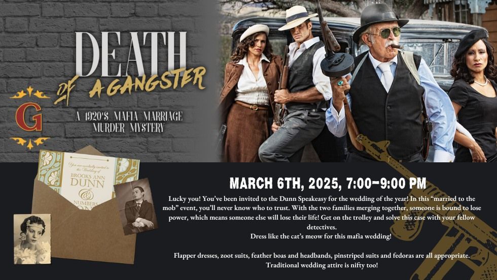 Death of a Gangster A 1920's Mafia Marriage Murder Mystery