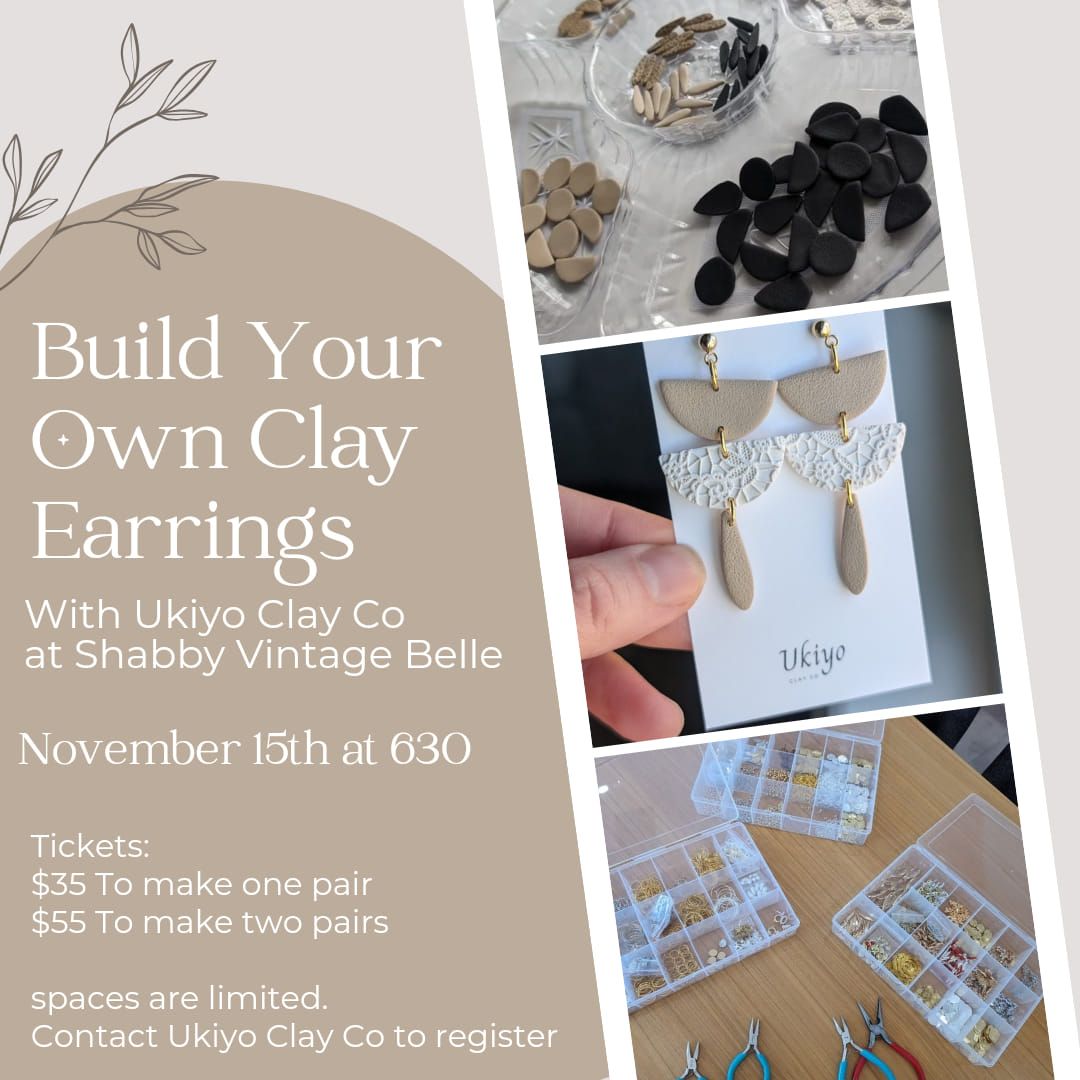 Build Your Own Clay Earrings with Ukiyo Clay Co 