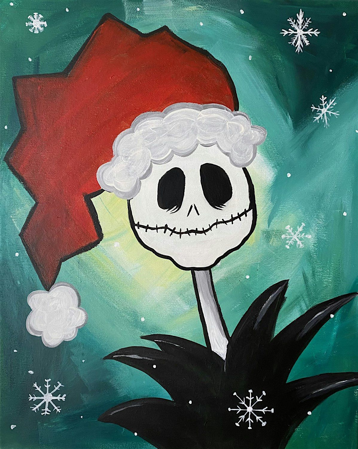 Sandy Claws is ready for you at this paint and sip painting event.