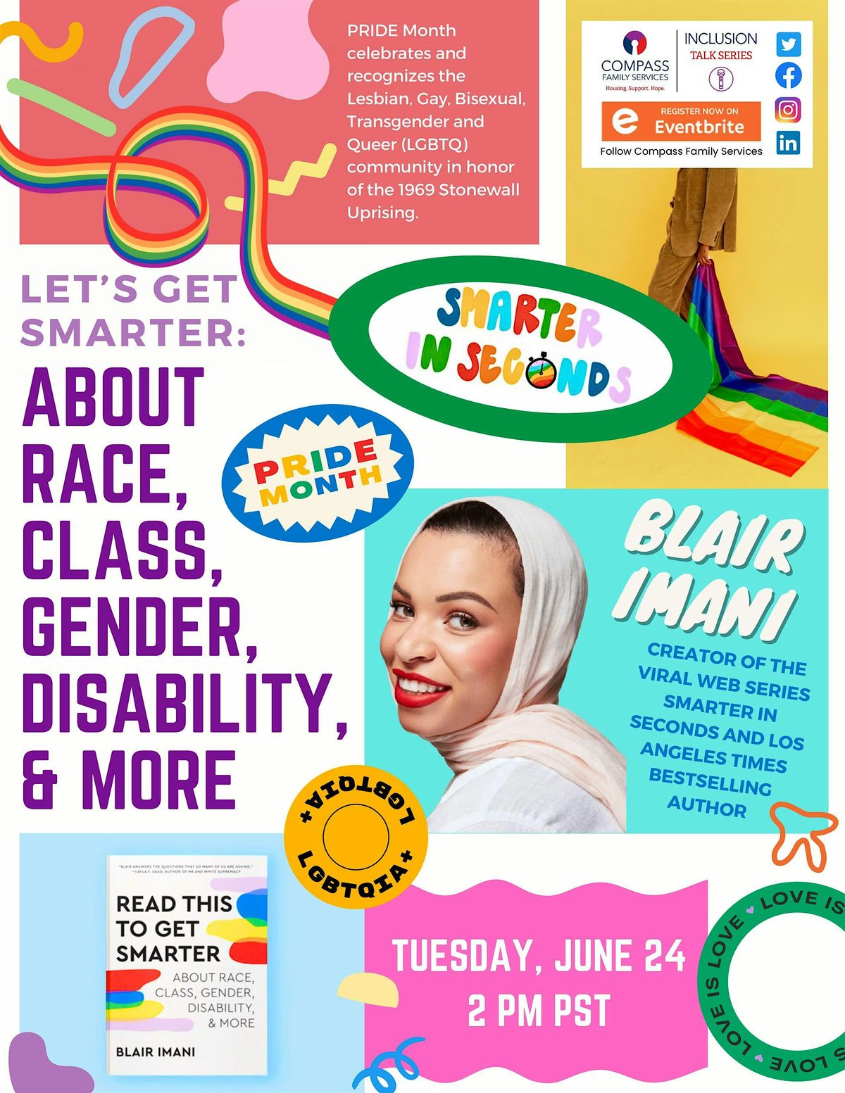 Inclusion Talk Series (PRIDE Month) - Let's Get Smarter ft. Blair Imani