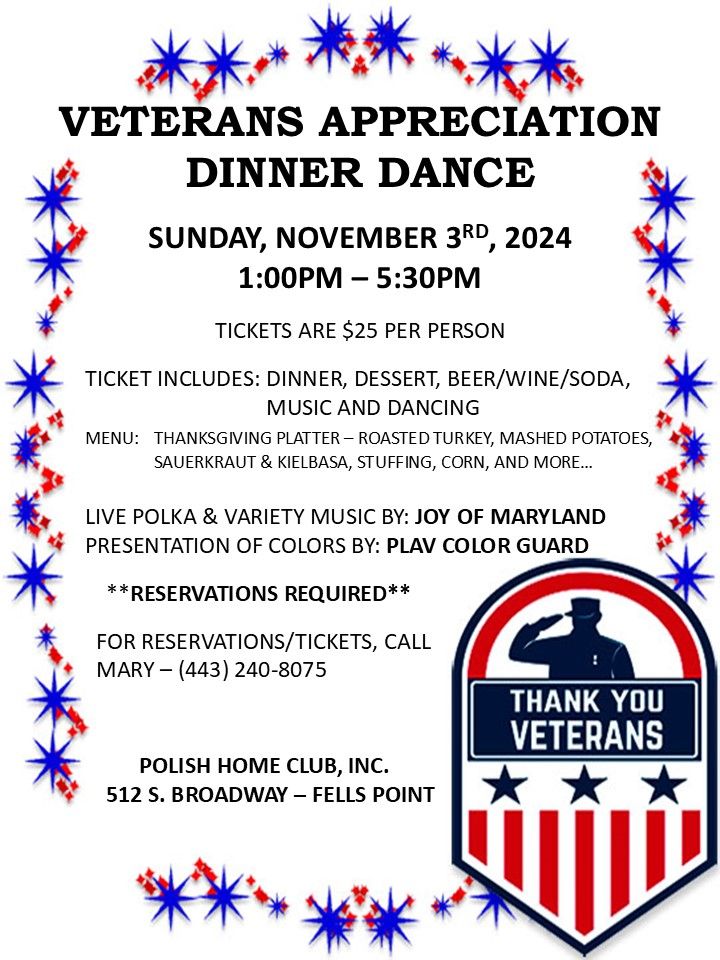 Veterans Appreciation Dinner Dance