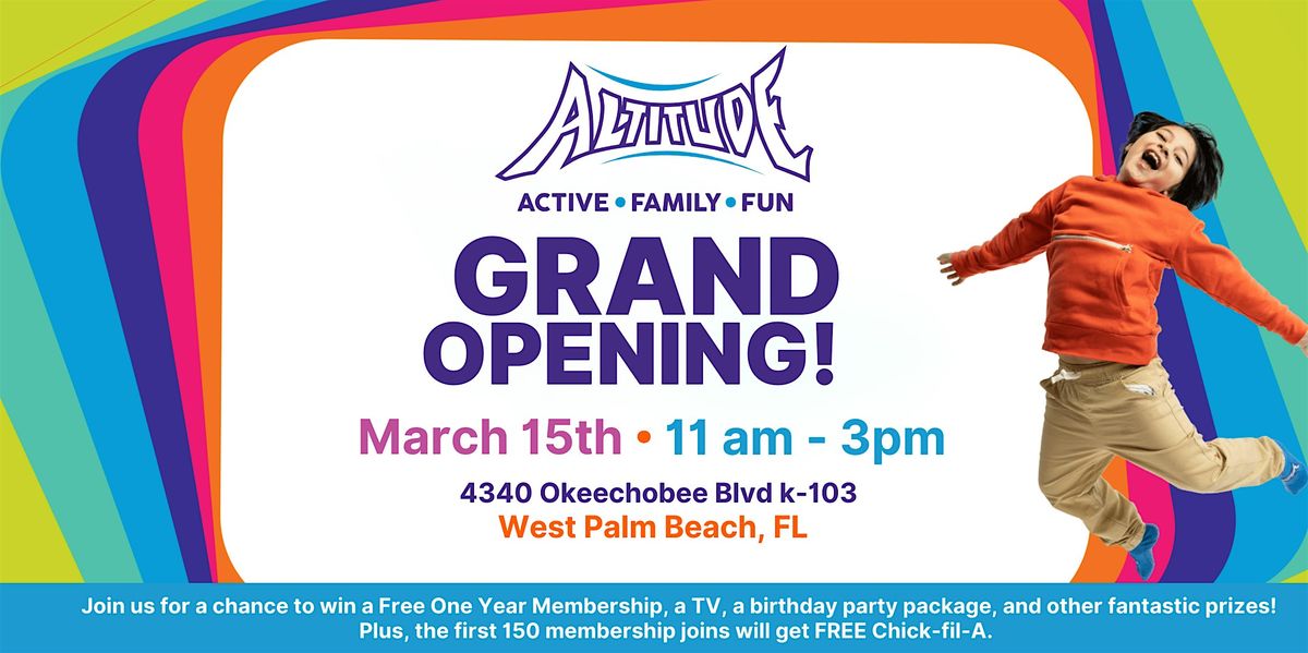 Jump into Fun at Altitude Trampoline Park's Grand Opening Celebration!