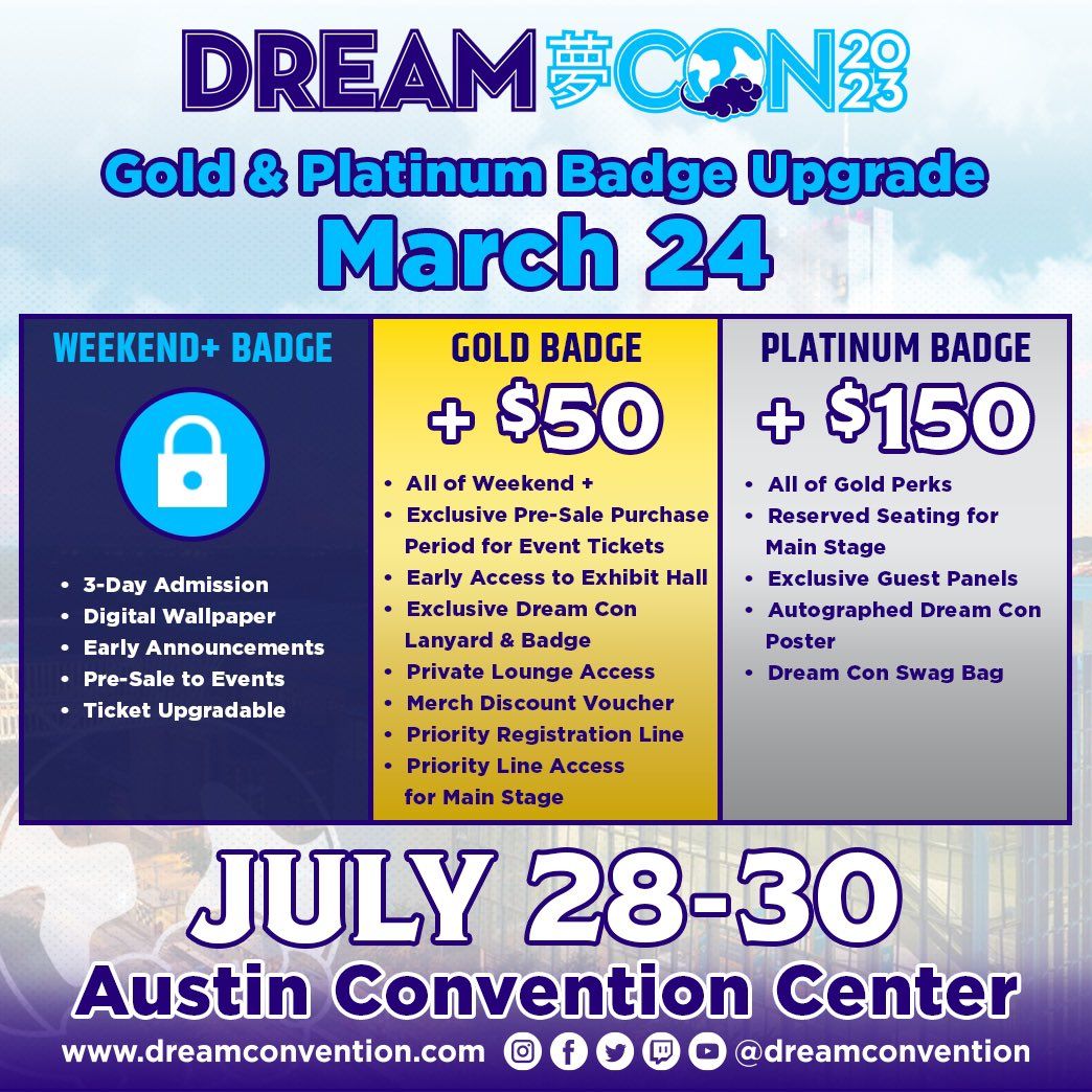 Dream Con - 3 Day Pass