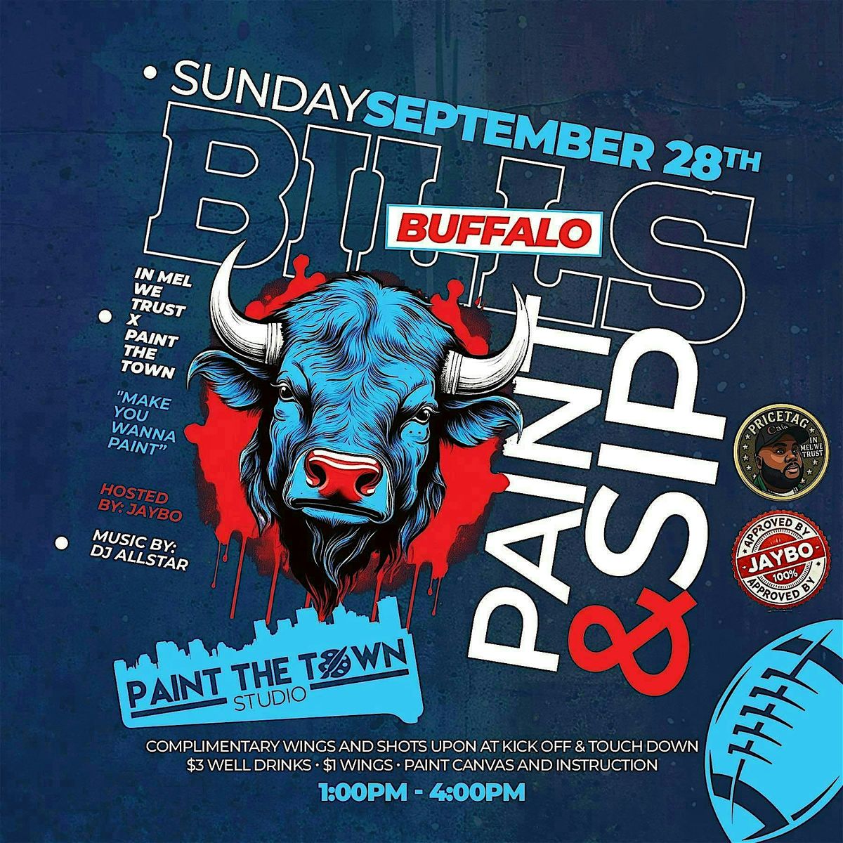 Buffalo Bills Paint & Sip