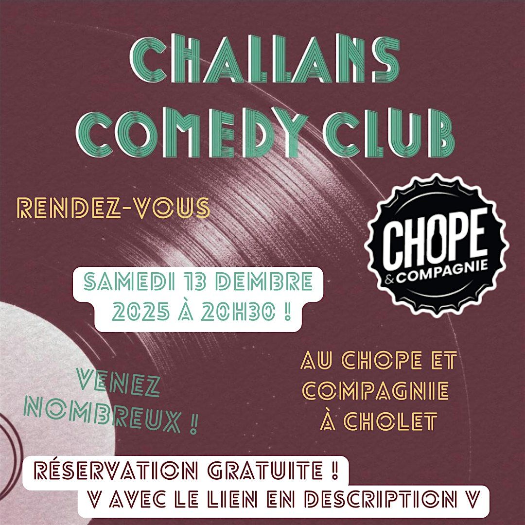 Soir\u00e9e stand up au Chope et Compagnie de Cholet