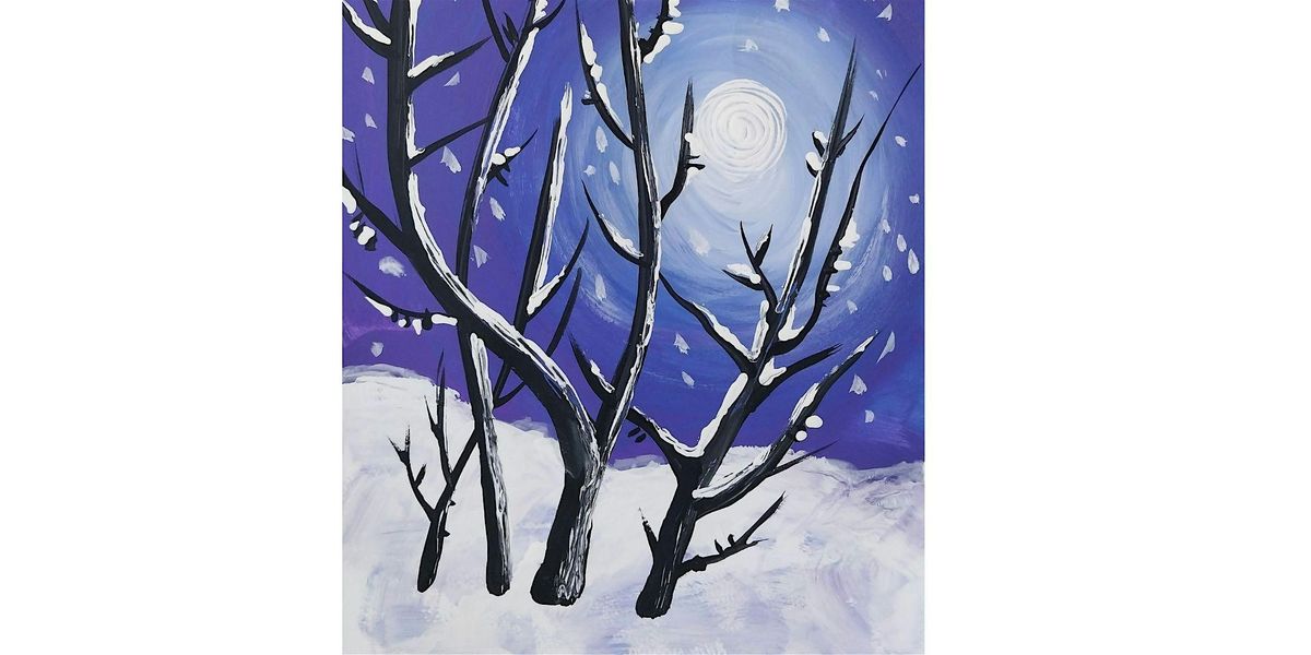Easy Winter Scene Landscape Painting