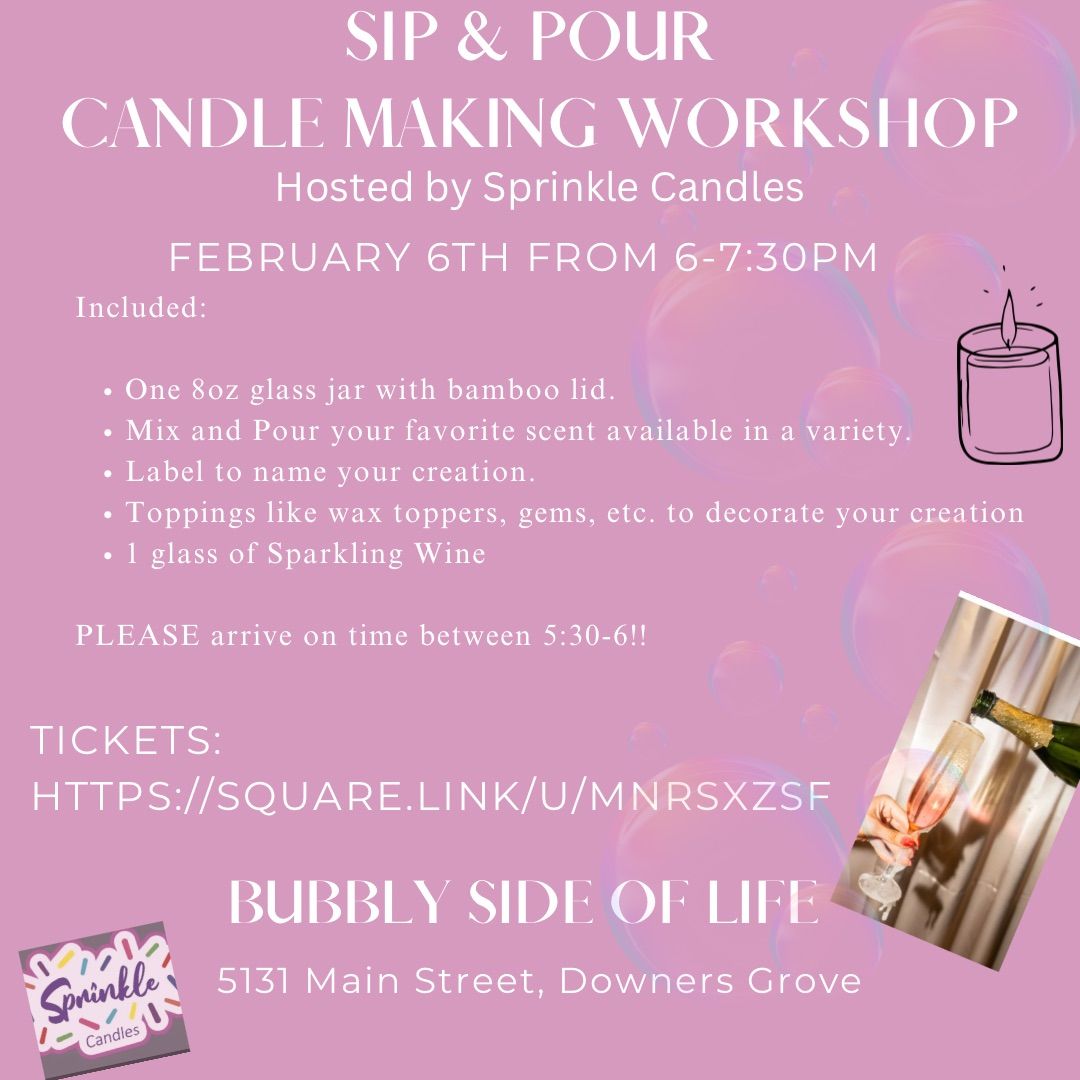 Sip & Pour Candle Making Workshop