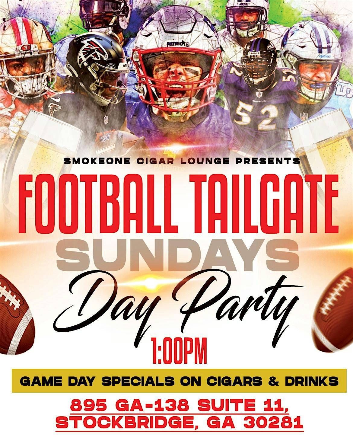 SmokeOne Cigar Lounge: Football Tailgate Sundays #DayParty