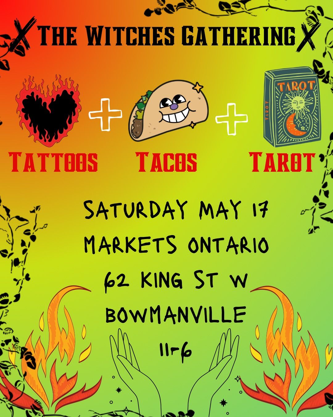 The Witches Gathering : Tattoos + Tacos + Tarot