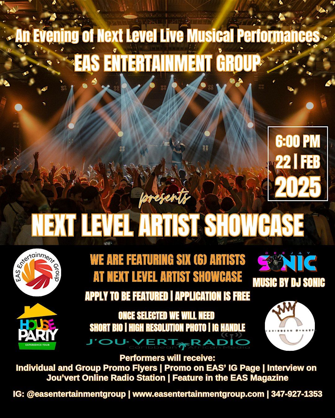 Next Level Artist Event: EAS Entertainment Group & House Party Immersive