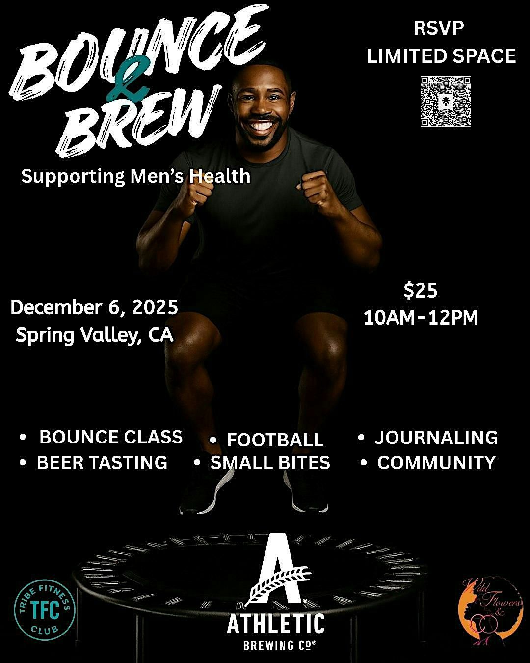 Bounce & Brew: Hip-Hop Trampoline + Men's Health Event