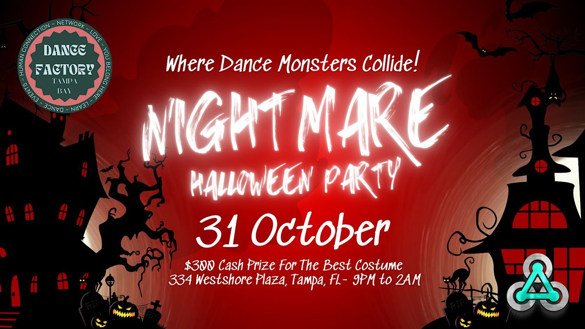 Nightmare Halloween Party at The Dance Factory Tampa Bay!