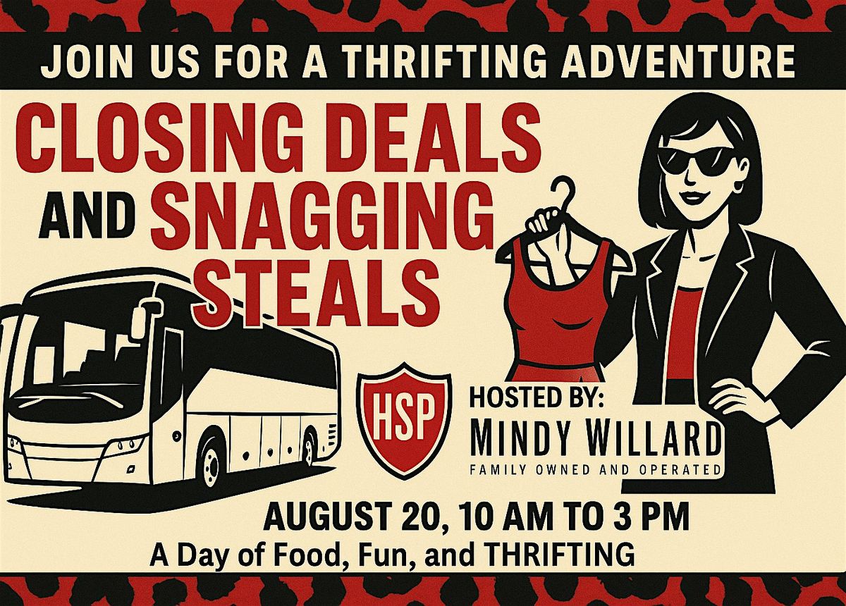 A Thrifting Crawl! Come for some, or come for  all! Happy Hour to follow!