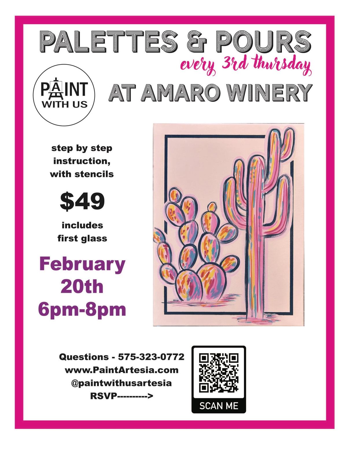 Sip & Paint at Amaro Winery 