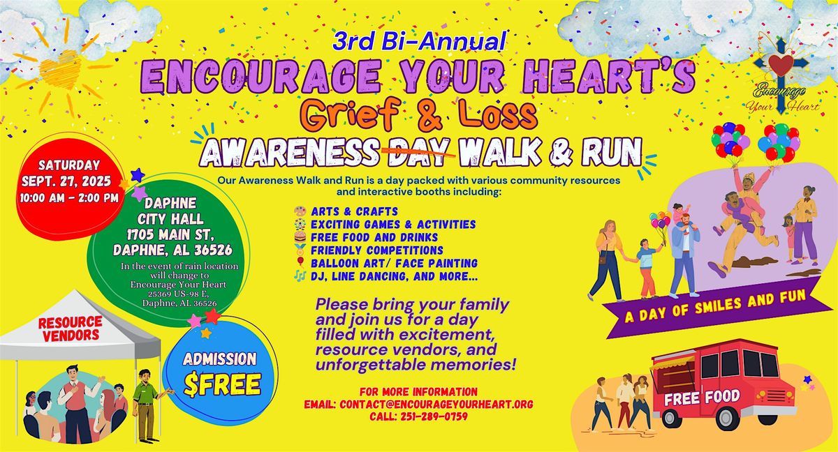 3rd Bi-Annual Grief and Loss Awareness Day Walk & Run
