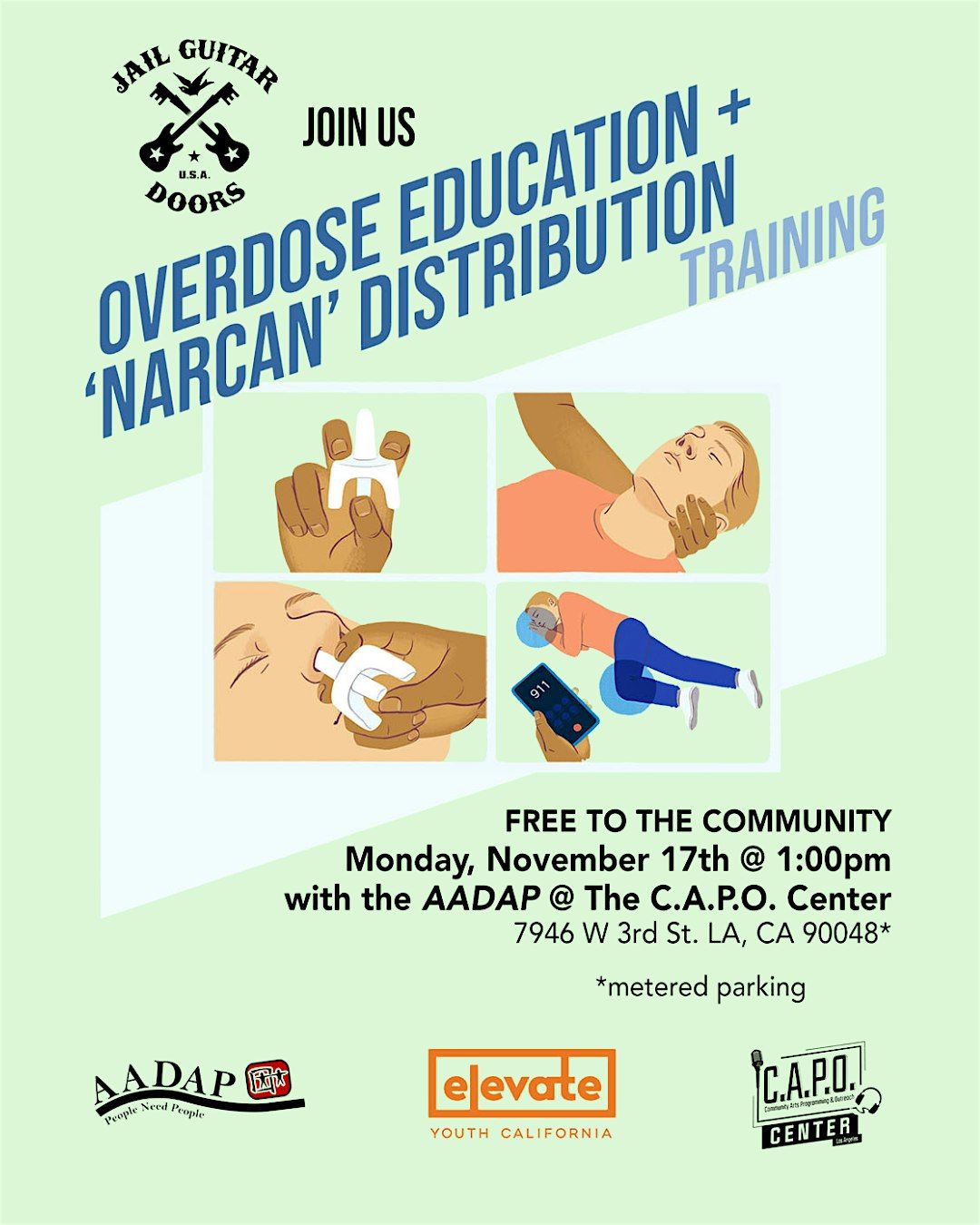 FREE Overdose Education + 'Narcan' Distribution Training