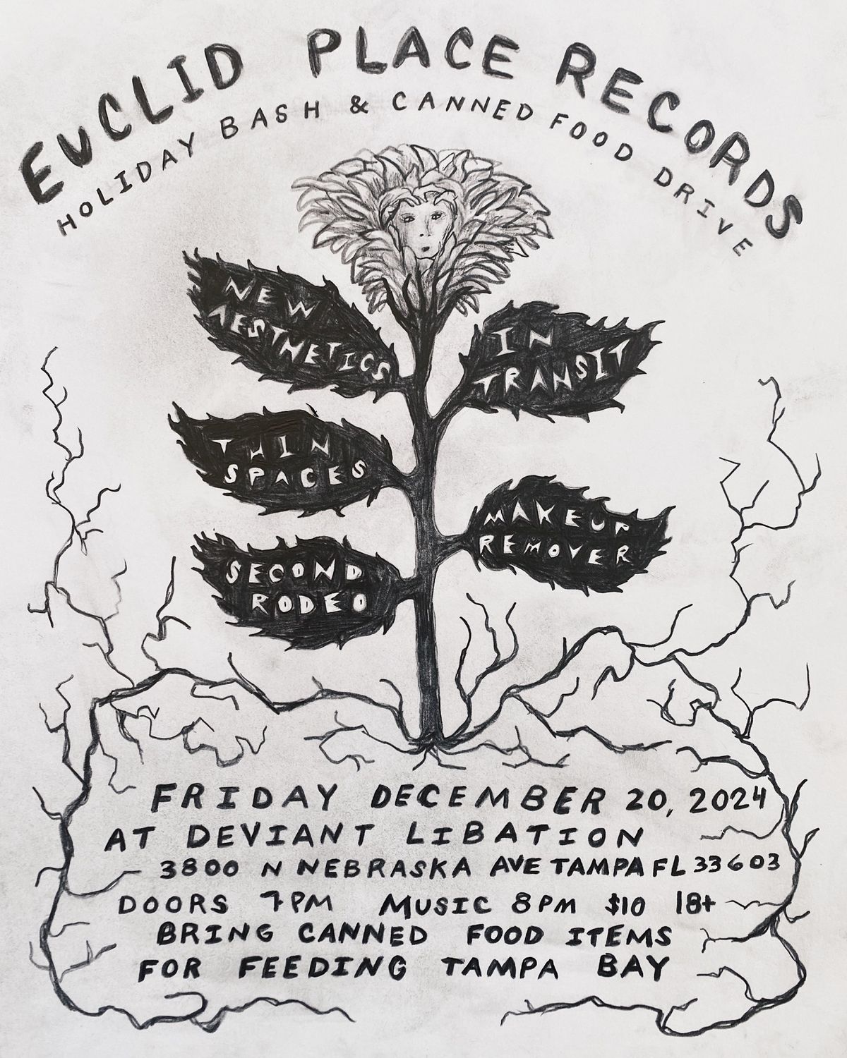 EUCLID PLACE RECORDS PRESENTS: HOLIDAY BASH & CANNED FOOD DRIVE