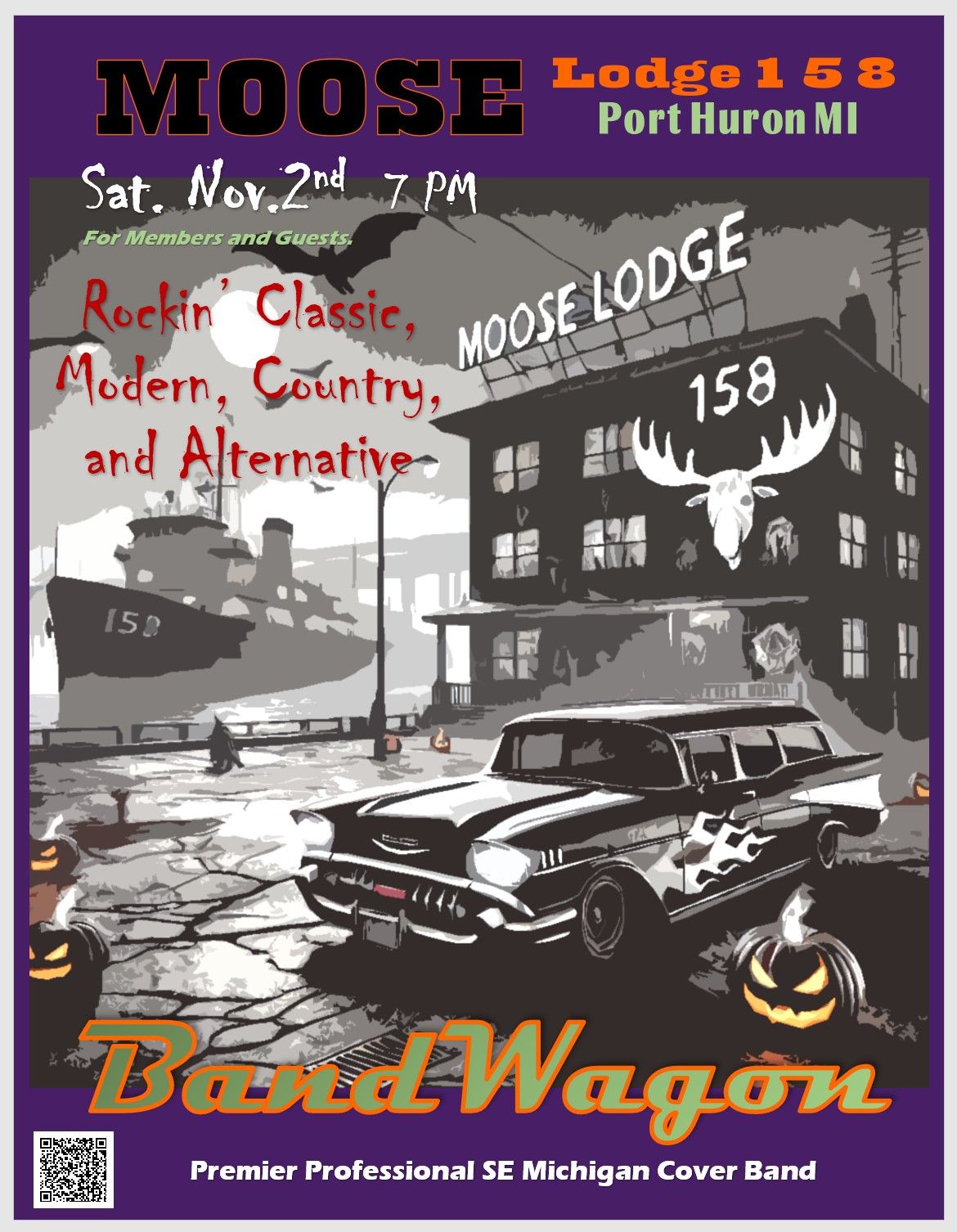 BandWagon is Back at the Port Huron Moose Lodge for the Halloween Spectacular!