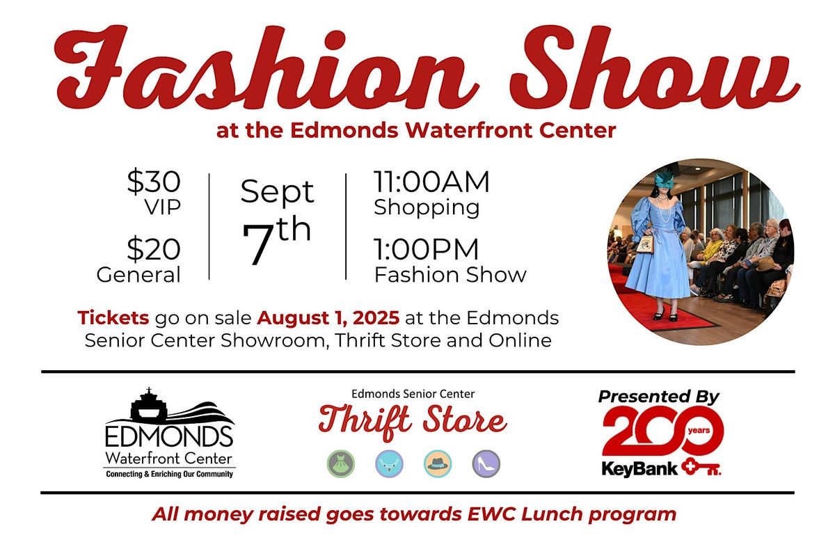 Edmonds Senior Thrift Store Fashion Show!