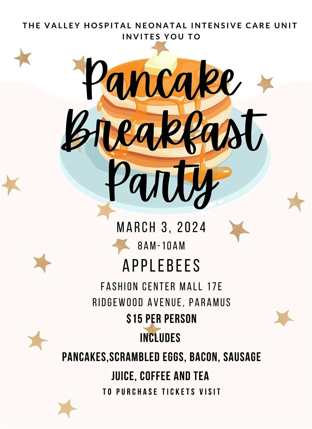 The Valley Hospital NICU Pancake Breakfast