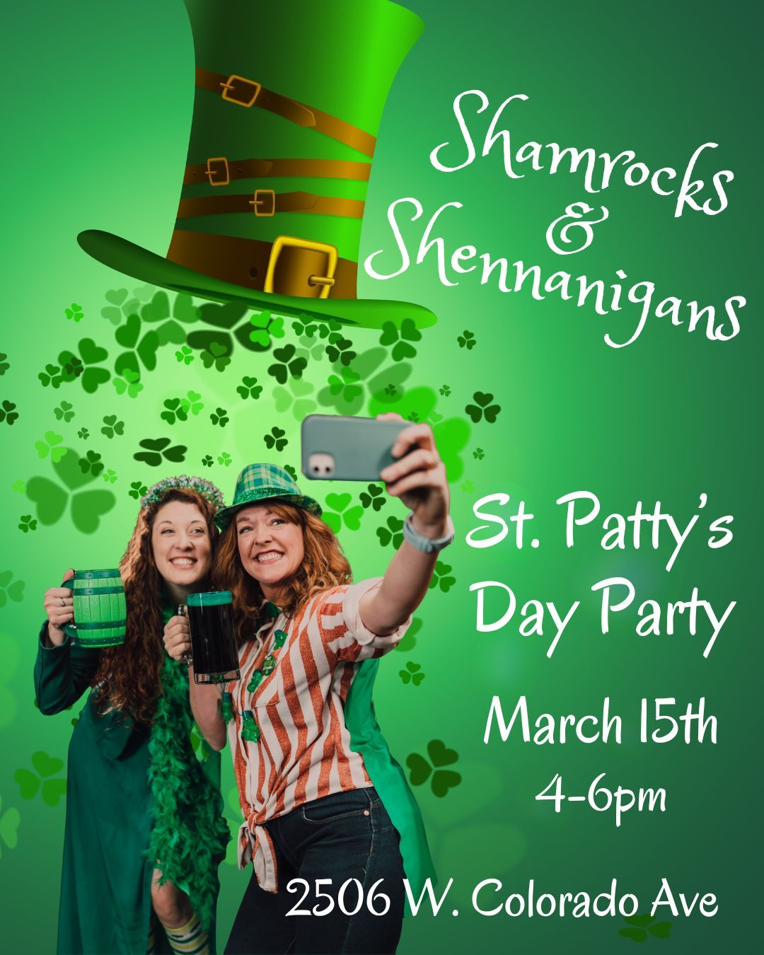 Shamrocks & Shennanigans St. Patty's Day Party!