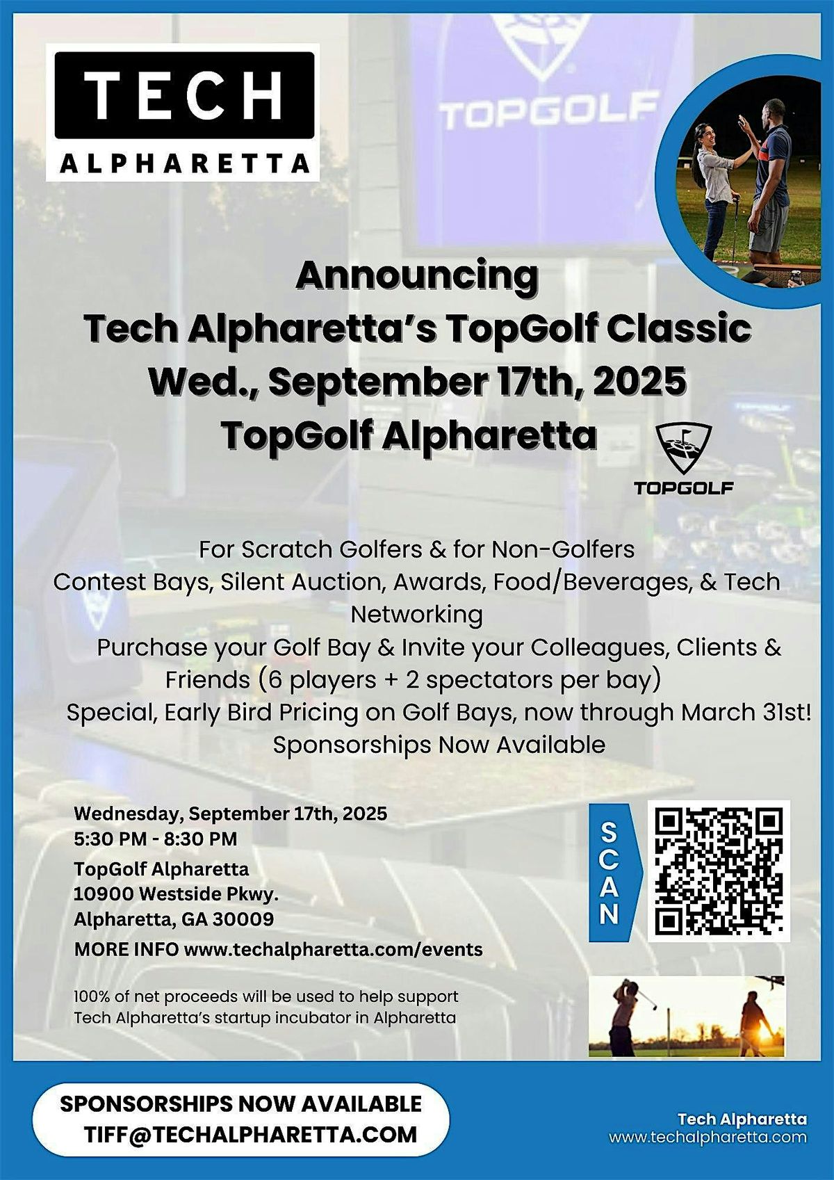 Announcing Tech Alpharetta\u2019s TopGolf Classic