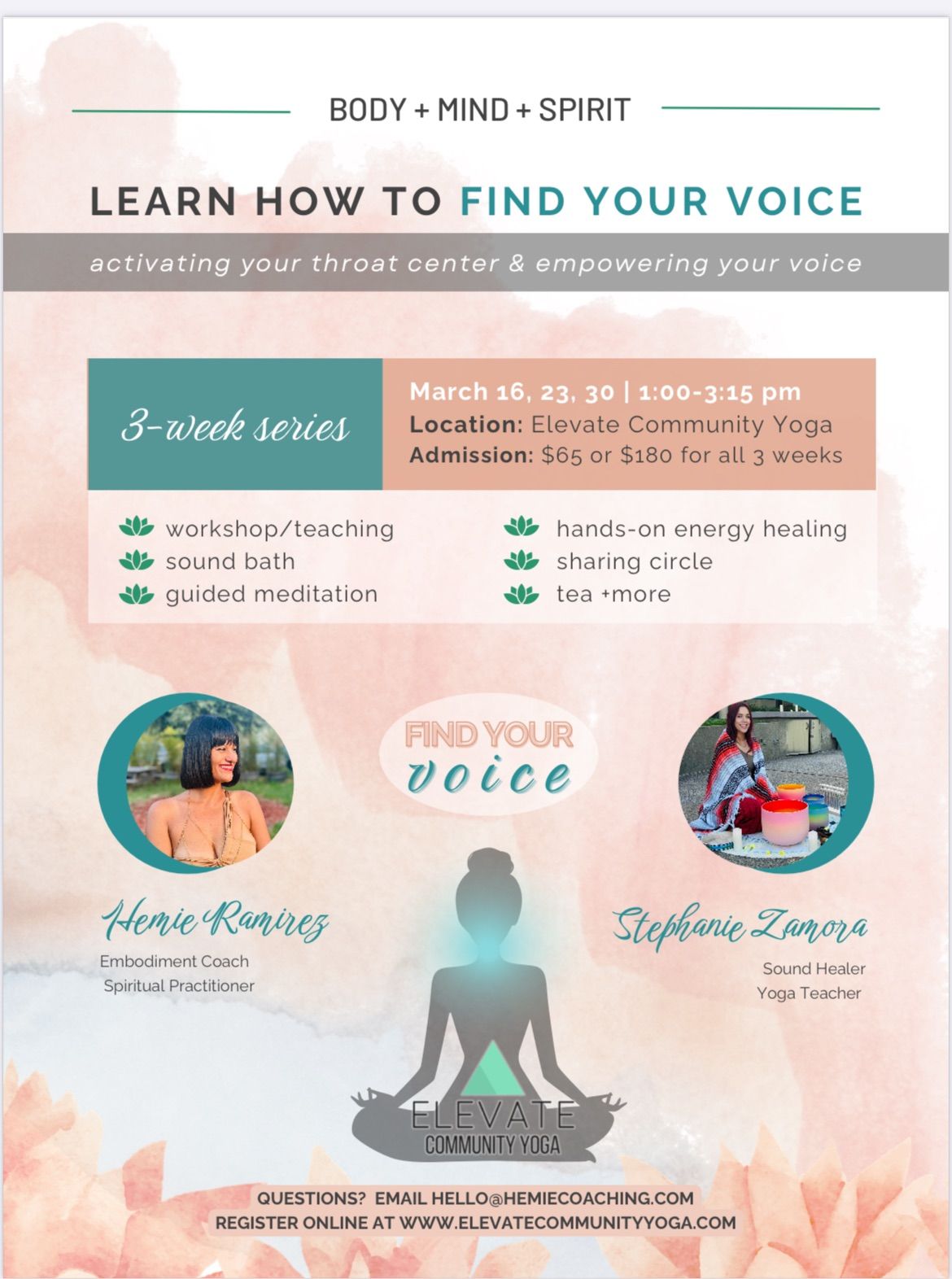 Learn how to Find Your Voice. 