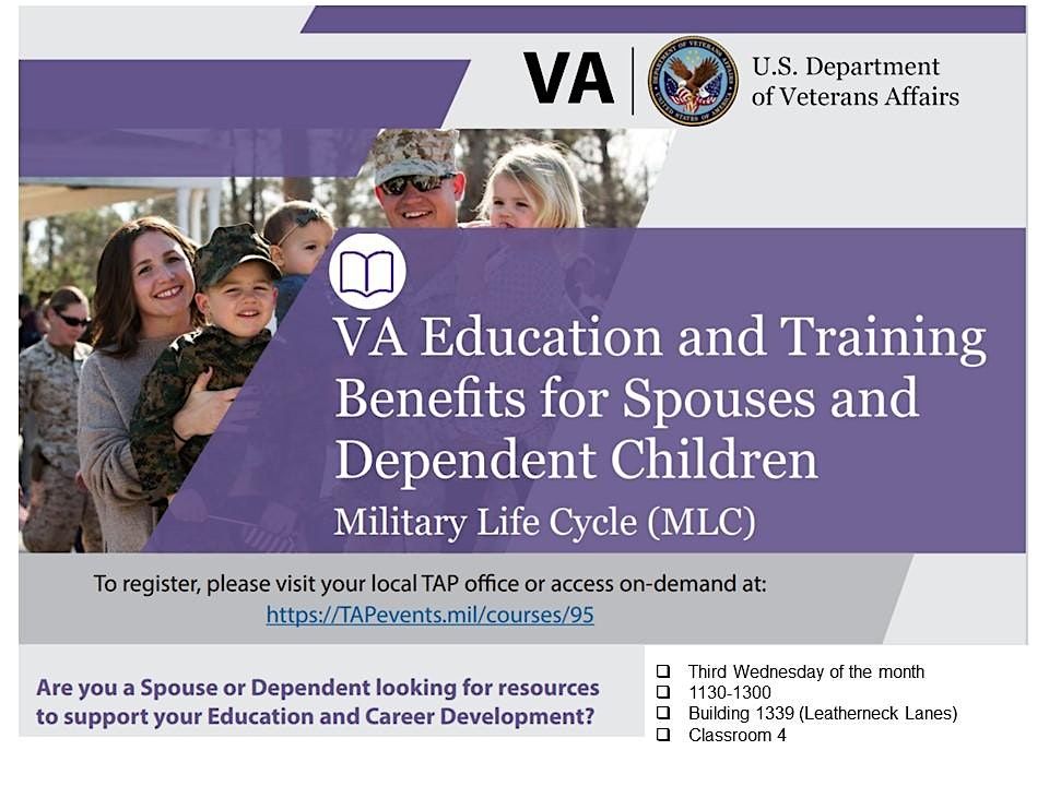 VA Military Life Cycle - Education Benefits for Spouses and Dependents