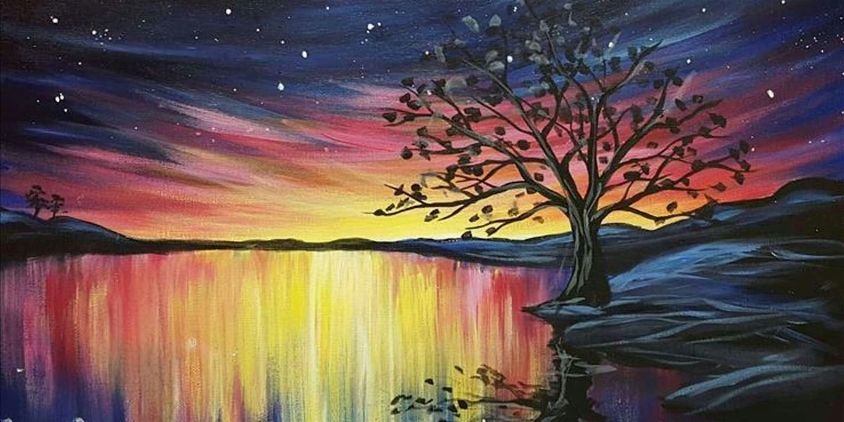 Mesmerizing Lake Sunset - Paint and Sip by Classpop!\u2122