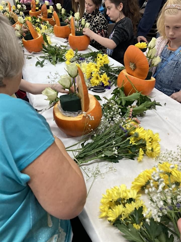 Children's Flower Pumpkins - October Half Term Fun