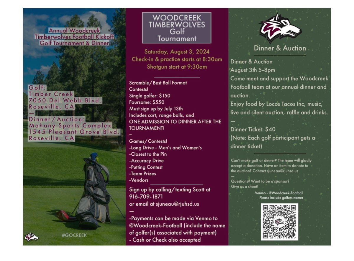 2024 Golf Tournament & Dinner Auction 