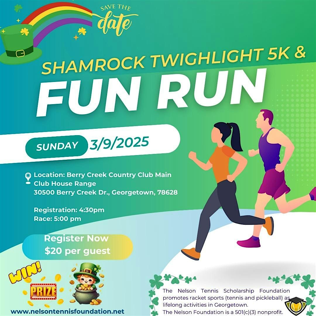 Nelson Tennis Foundation Shamrock Twilight 5K & Fun Run