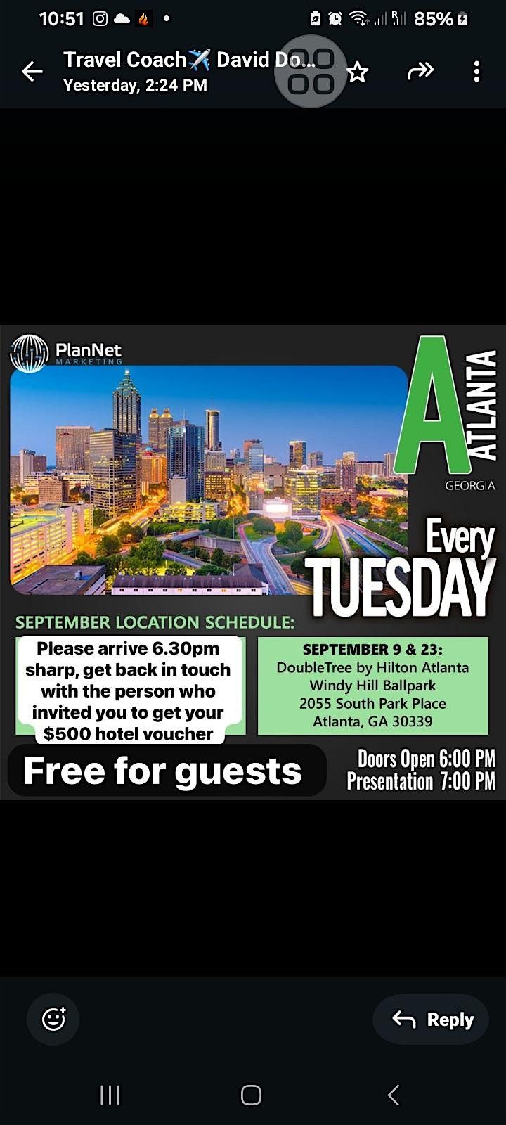 Atlanta Travel Event launch