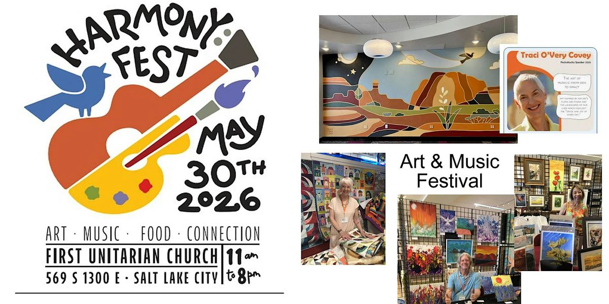 HARMONY FEST 2026 - FIRST UNITARIAN CHURCH - LOCAL ARTISTS AND MUSIC!