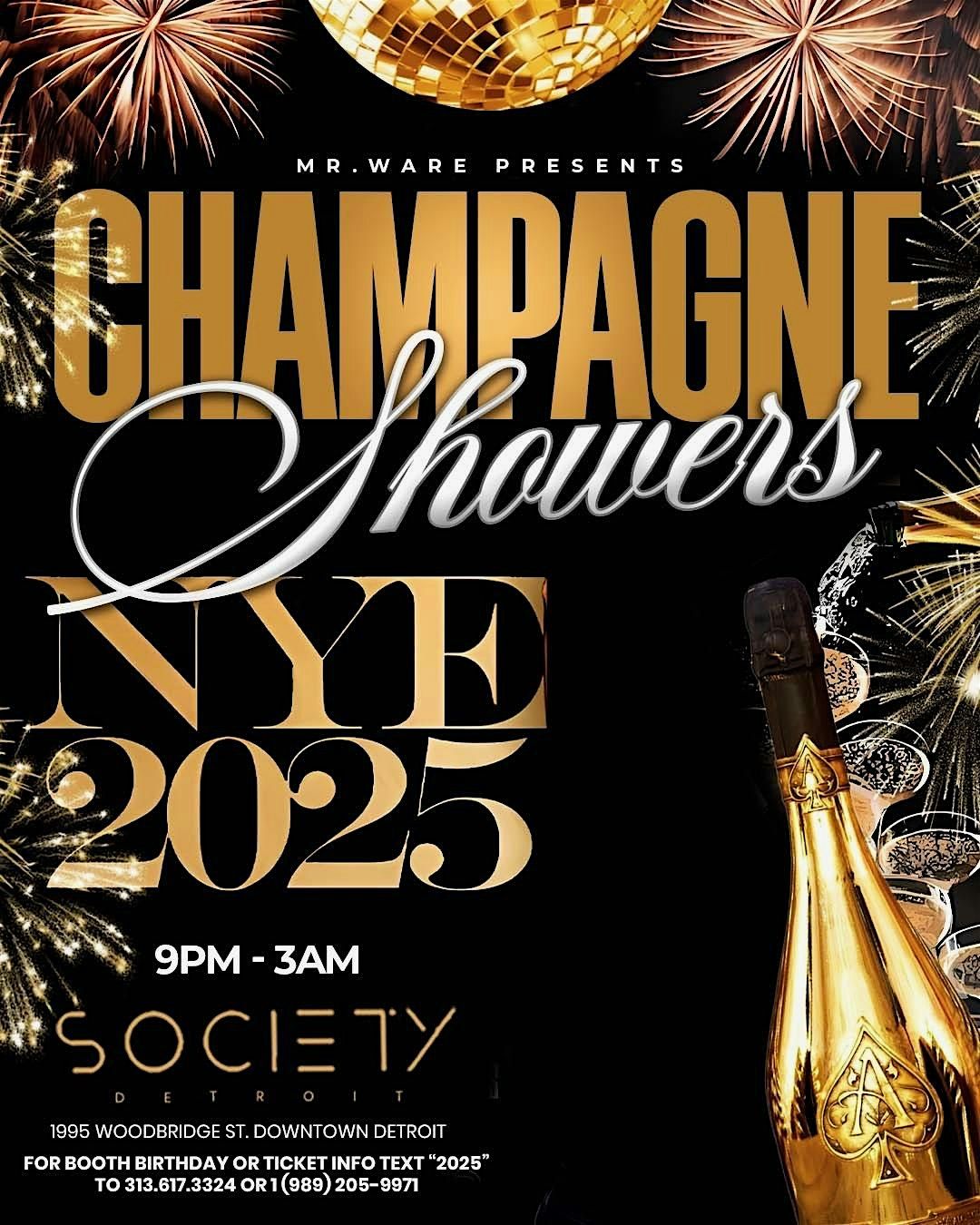 Champagne Showers NYE