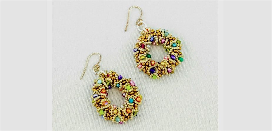 Off Loom Bead Weaving  (Sedona Spiral Earrings)