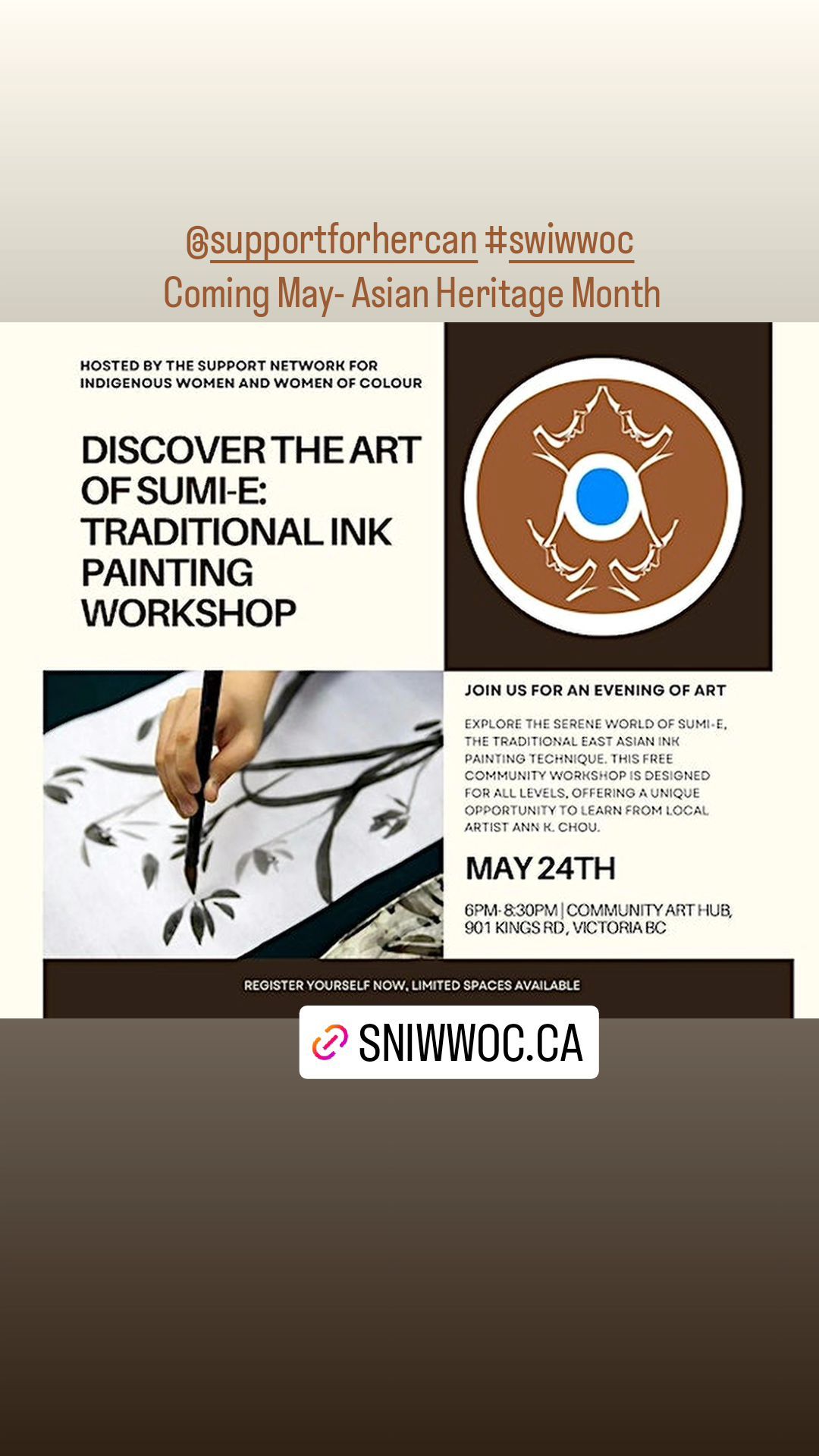 Discover the Art of Sumi-e: Traditional Ink Painting Workshop (SNIWWOC)