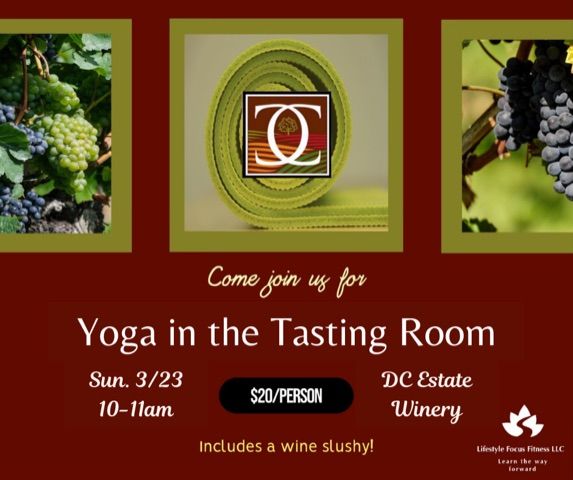 Yoga in the Tasting Room