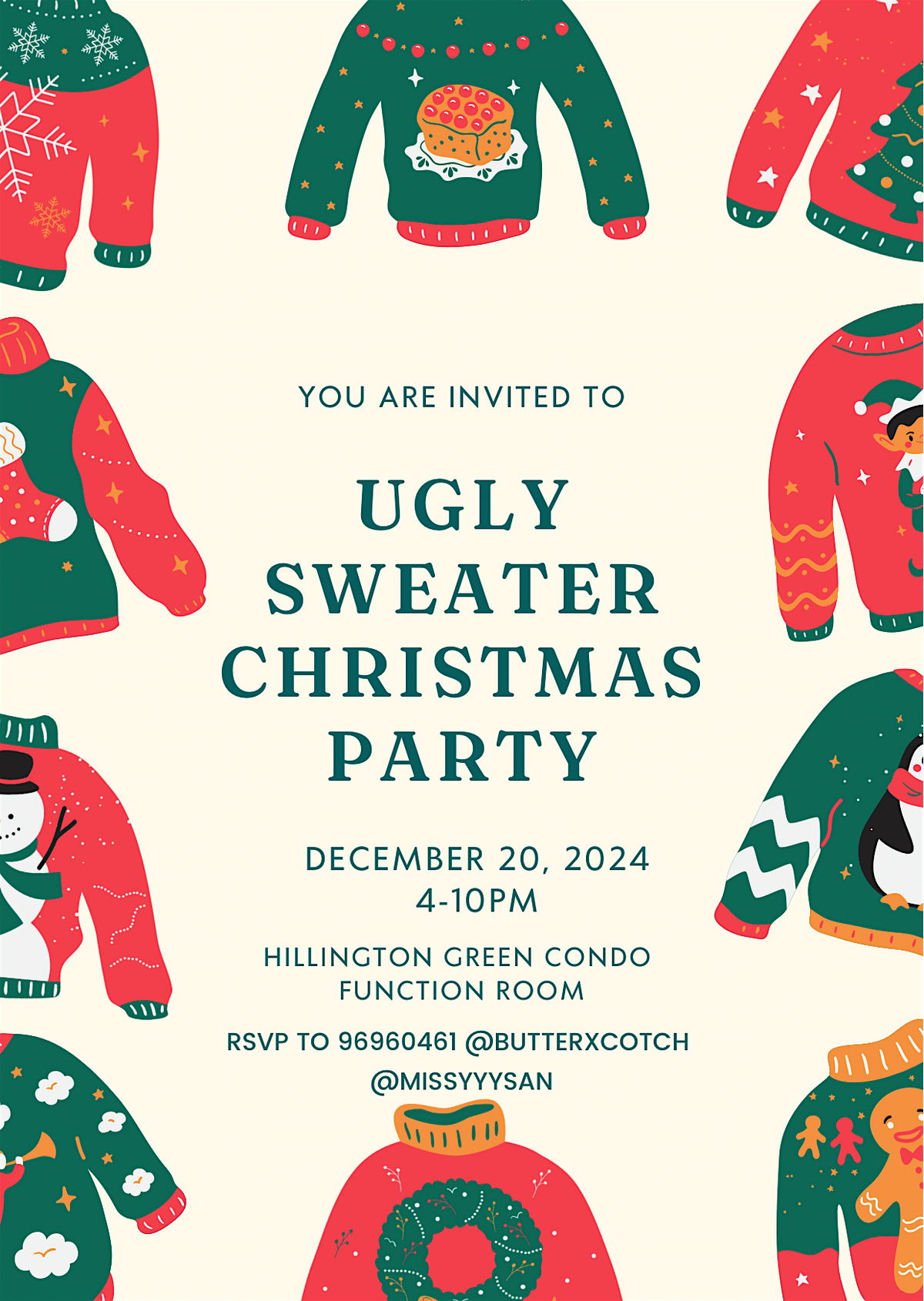 Ugly sweater Christmas party