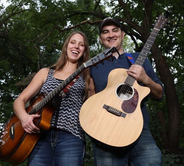 Lindsay and Jon Host open Mic at Mary's Caddyshack