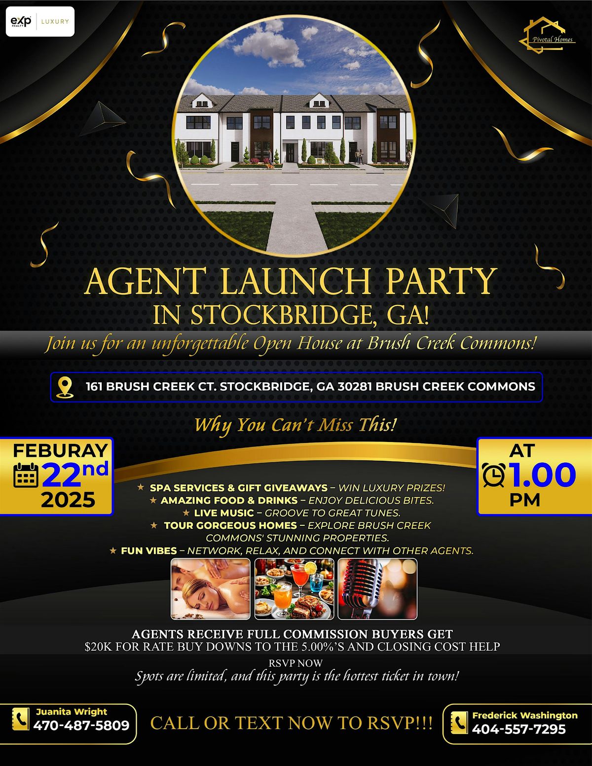 AGENT LAUNCH PARTY IN STOCKBRIDGE, GA