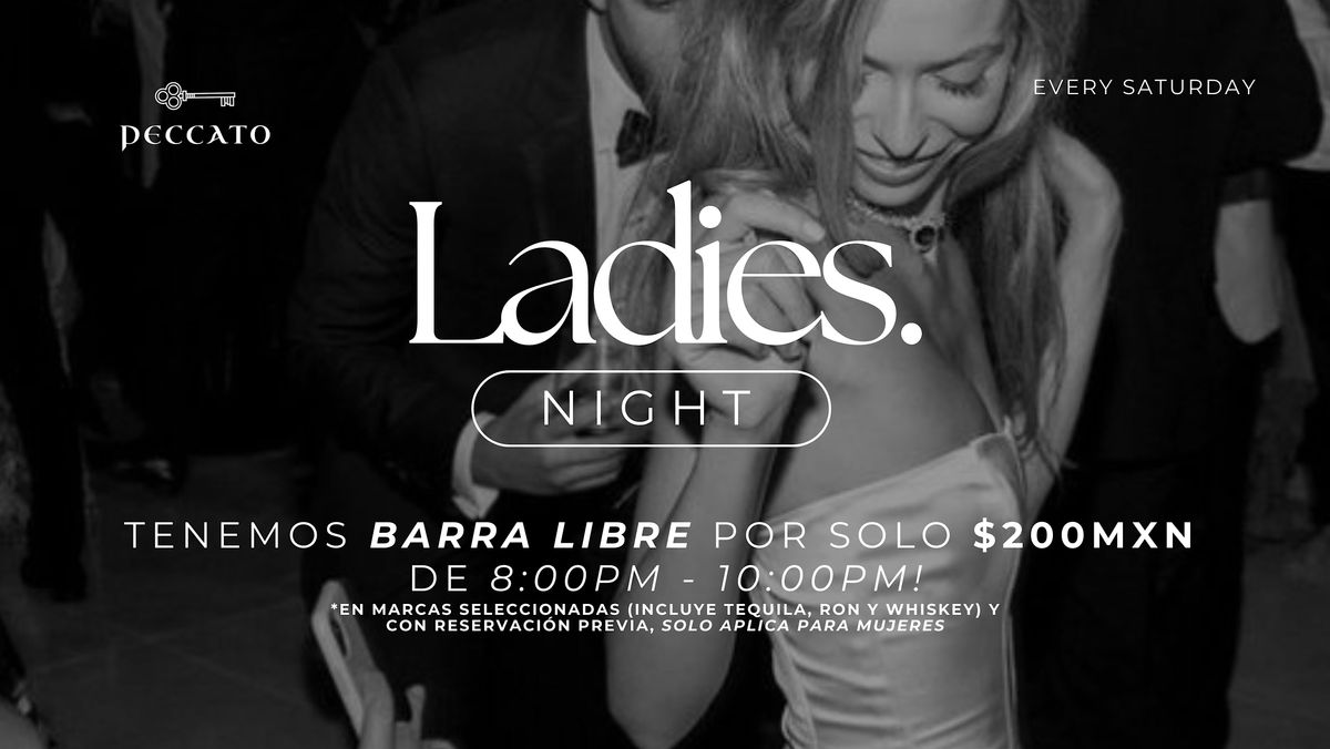 Ladies Night - Barra Libre en Peccato Ocean Front