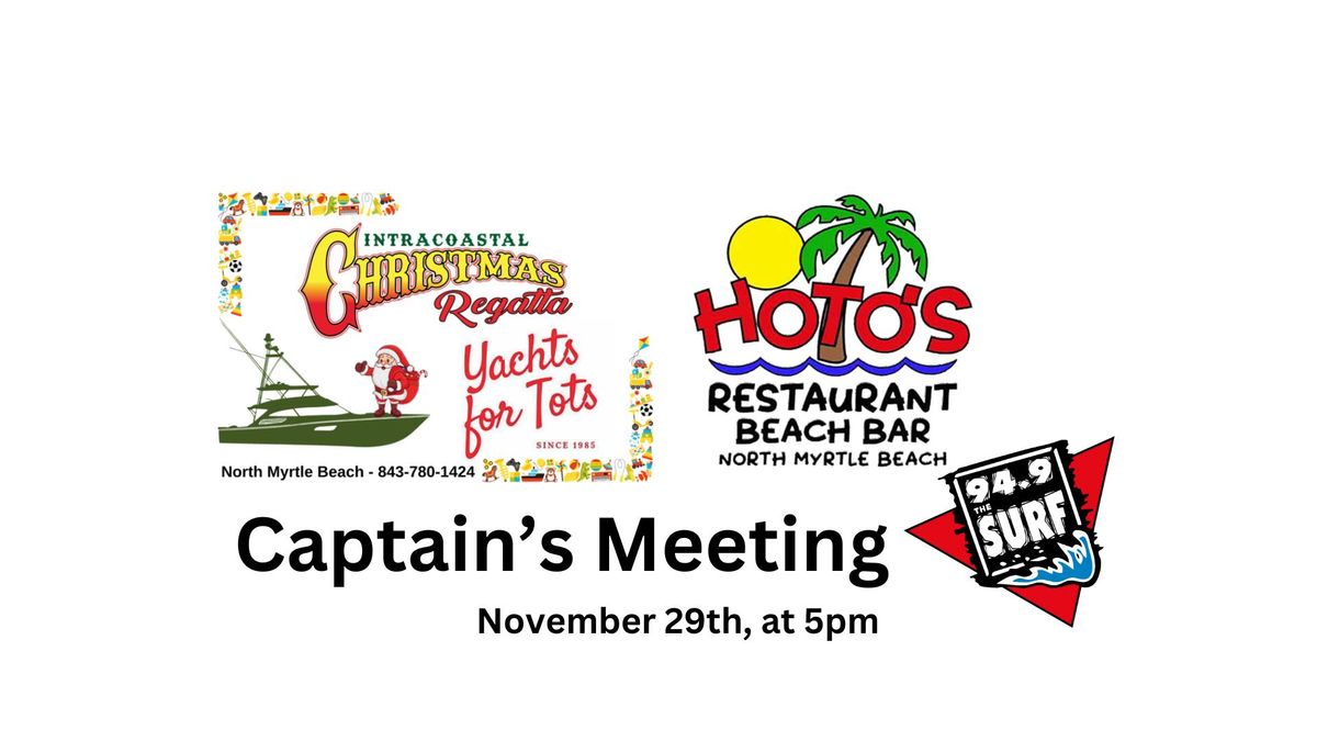 Captain's Meeting at HOTO's