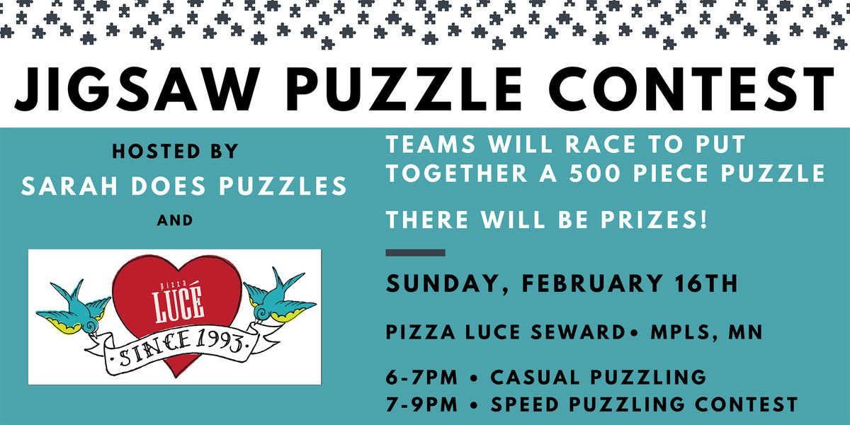 Team Jigsaw Puzzle Contest at Pizza Luce Seward - February 2025