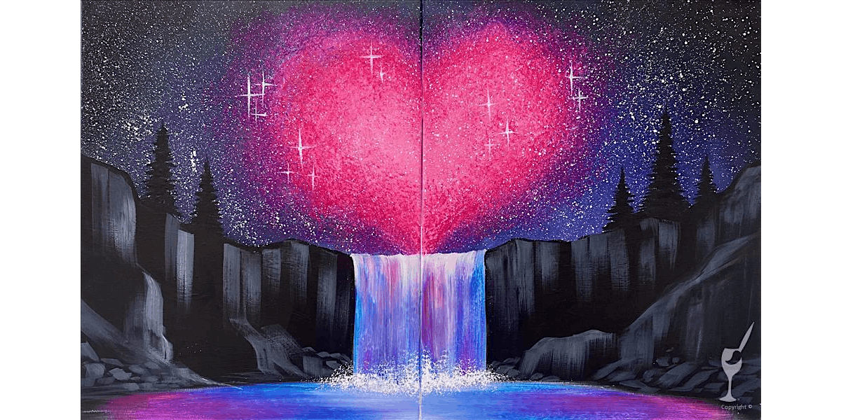 Love Celestial Waterfall - Paint and Sip in Houston | Classpop!\u2122