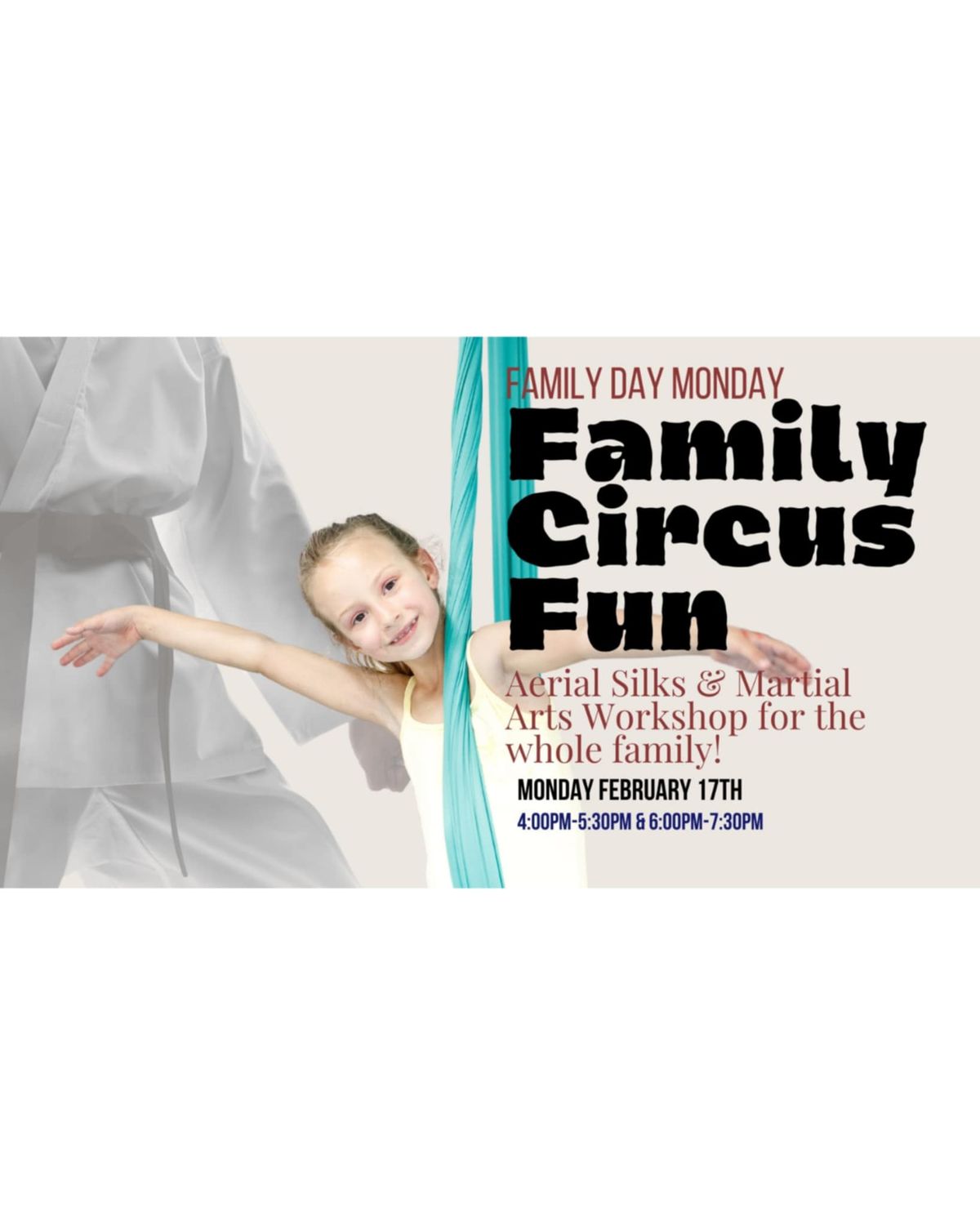 Family Circus Fun: Aerial Silks & Martial Arts