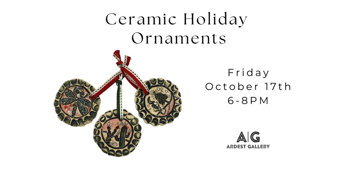 Ceramic Holiday Ornaments with Tiffany Nesbit