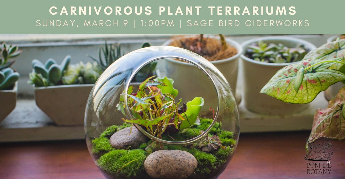 Carnivorous Terrarium Workshop at Sage Bird