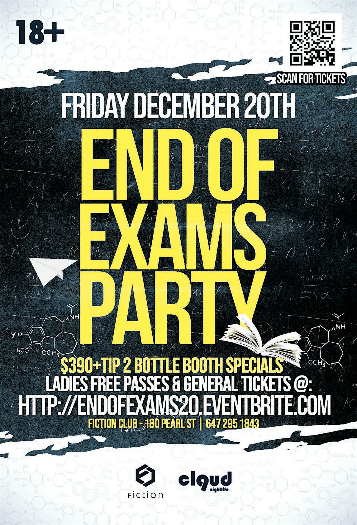 END OF EXAMS PARTY @ FICTION | FRI DEC 20 | LADIES FREE